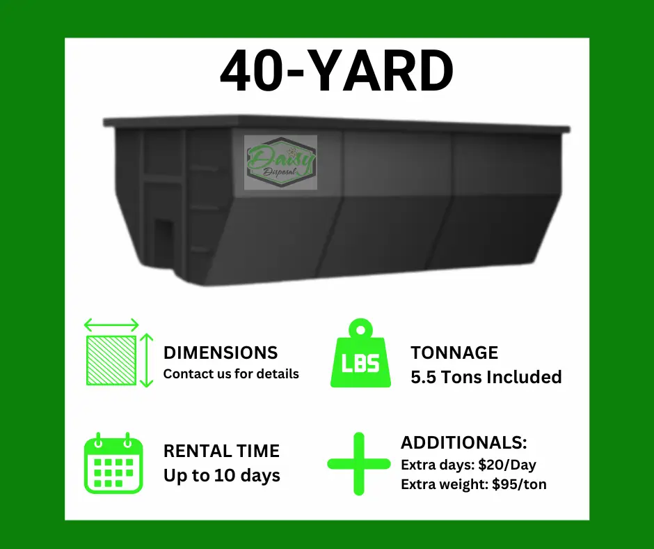 daisy disposal dumpster rental dumpster rental in south jersey south jersey dumpster rental dumpster rental near me dumpster rental camden camden county dumpster rental cheap dumpster rental how much is 40 yard dumpster what is the dimension of 40 yard dumpster 40 yard dumpster how much dumpster rental Gloucester City nj