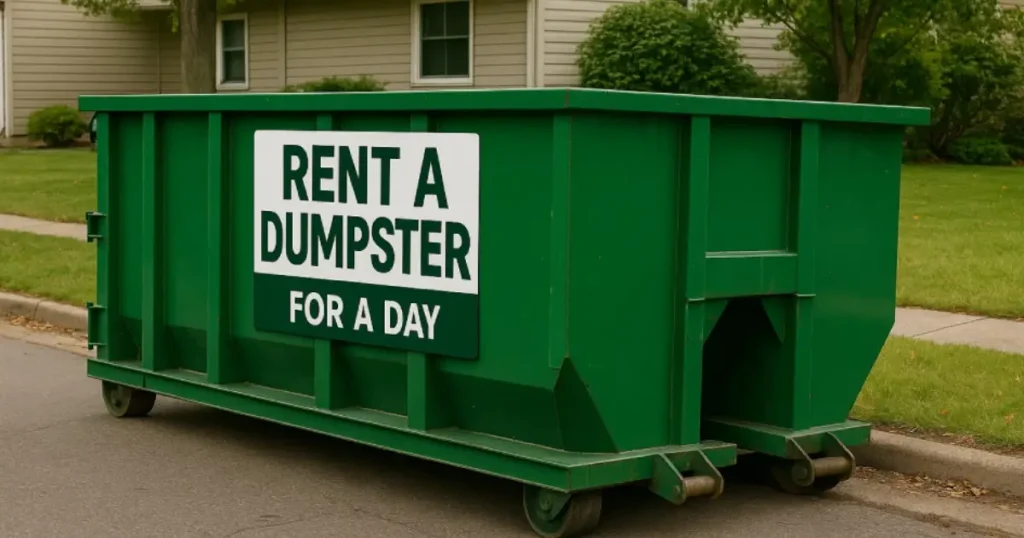 rent dumpster for a day