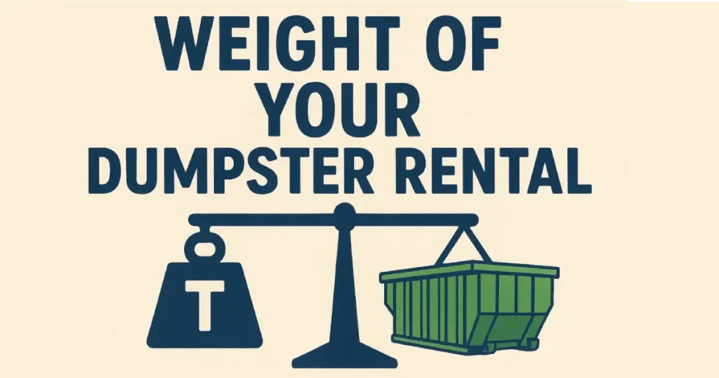 weight of dumpster rental
